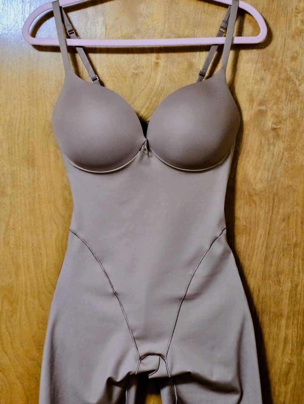 SKIMS Taupe Sculpting Bodysuit with Underwire Cups